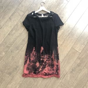 Bleached custom dress